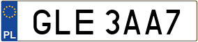 Trailer License Plate